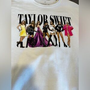 Taylor Swift White Crewneck Eras Tour Midnights Adult XL Long Sleeve Official.